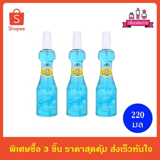 Caring Spray Net Hair Spy แคริ่ง สูตรแข็งอยู่ทรง สีฟ้า 220 ml. 3 ชิ้น