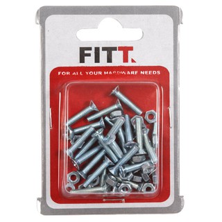 MACHINE SCREW 4X20MM JF NUT 25EA สกรูเกลียวมิลน็อต JF 4X20 MM 25 ตัว สกรู, น๊อตและแหวน อุปกรณ์ยึดติด เครื่องมือช่างและฮา