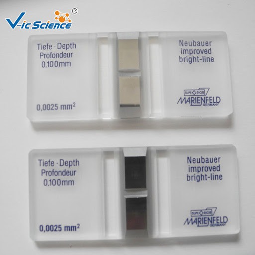 Cell Counting Chamber (Hemocytometer) สไลด์นับเซลล์ Made in Germany