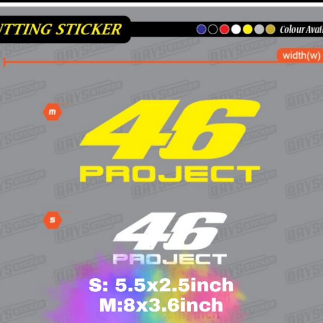 สติ๊กเกอร์ 1 ชิ้น 46 Project สติ๊กเกอร์ตัดสติ๊กเกอร์กลางแจ้ง yamaha