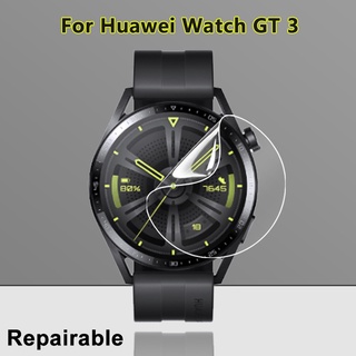 ฟิล์มไฮโดรเจล TPU นิ่ม ใส กันรอยหน้าจอ สําหรับ Huawei Watch GT 3 42 มม. 46 มม. 2 3 5 10 ชิ้น