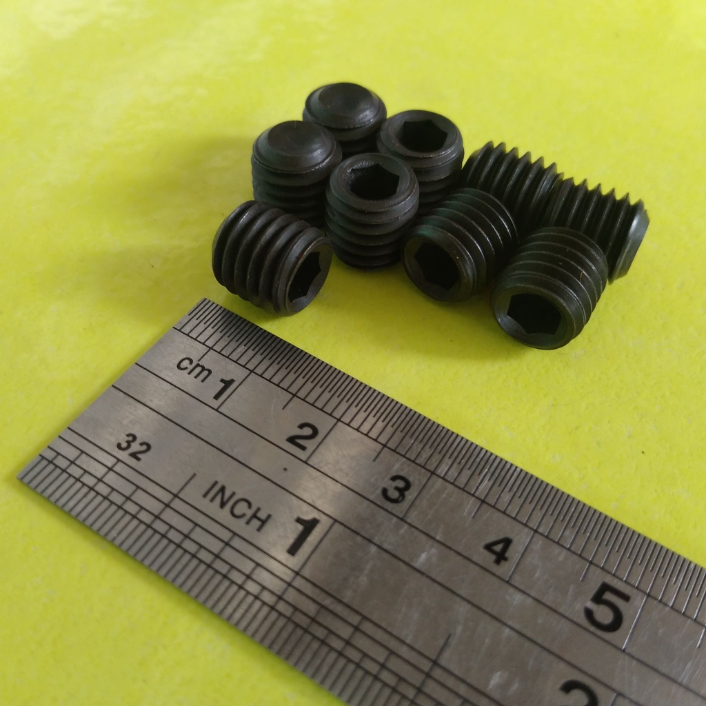 M10 X 10 STEEL L-BOLT L5 KEY / L 5 / M10X10 EMBEDDED L-BOLT / M10X10 ชุดซ็อกเก็ตเหล็กสีดํา SCREW
