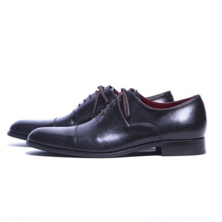 [Pre-Order] MANGO MOJITO รองเท้าหนังรุ่น MasterPiece Captoe Oxford New สี Black (Calf Skin)