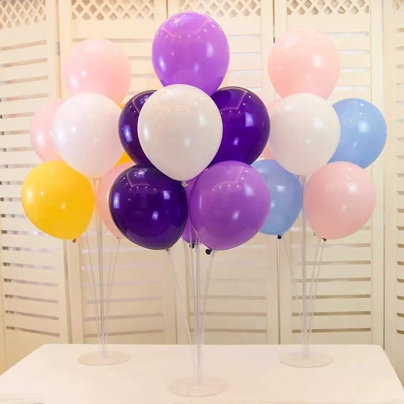 Ready Stock - 1 set of New Balloon Table Stand with holder ( 7 Holders )