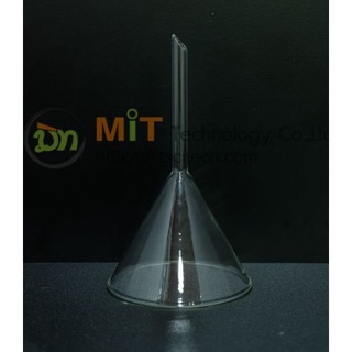 Funnel Angle Boro3.3 w/ Stem 40MM 55MM 65MM 75MM 100MM 125MM 150MM (GLASSCO) กรวยกรองแก้ว