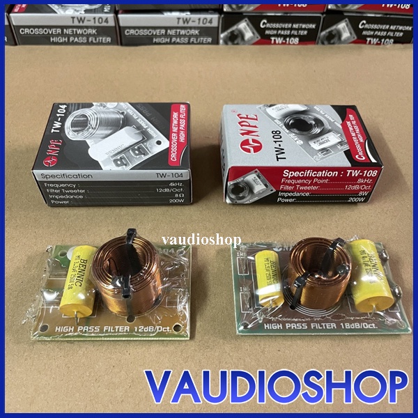 เน็ตเวิร์ค เสียงแหลม NPE TW-104 / TW-108  NETWORK กรองเสียงแหลม จำนวน 1 ตัว เน็ตเวิร์ก เสียงแหลม TW1