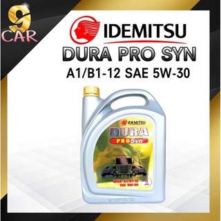 นํ้ามันเครื่องดีเซล IDEMITSU DURA PRO SYN ACEA A1/B1-12 5W-30 ปริมาณ 6 ลิตร ( สังเคราะห์แท้100% )