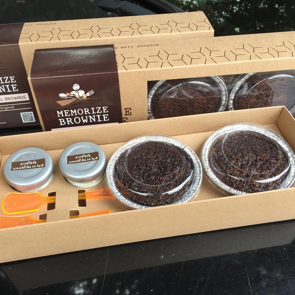 มินิบราวนี่ช็อกโกแลตร้าน Memorize Brownie