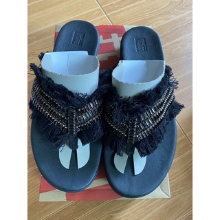 Fitflop Ava Crystalstone Fringy Black