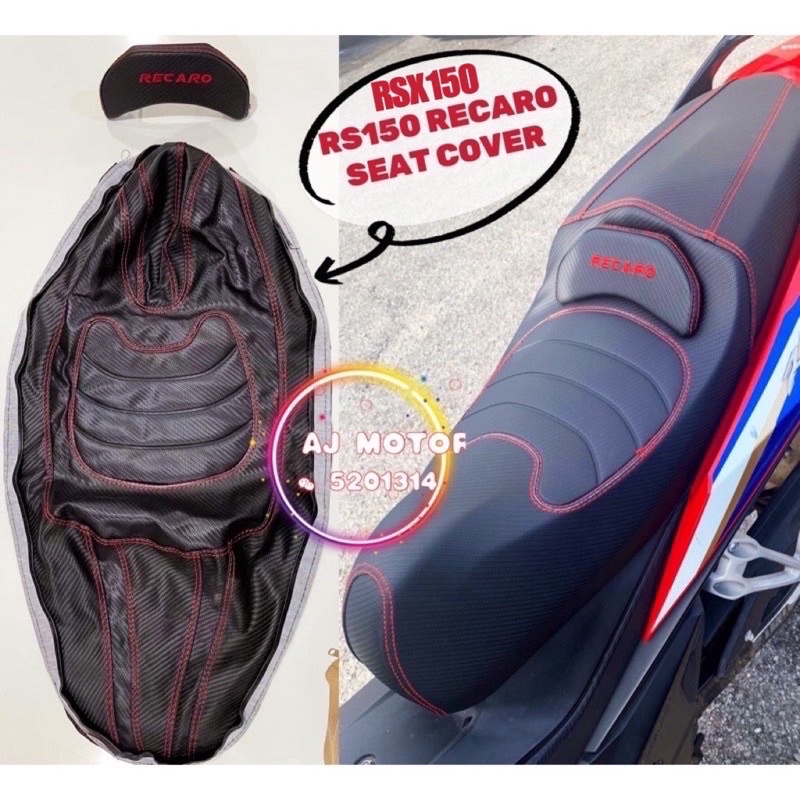 Rs150 V1-V2 RSX150 SARUNG COVER RACING ที่นั่ง RECARO HONDA RS-150 RS150R KAIN SIT DUDUK SPONGE