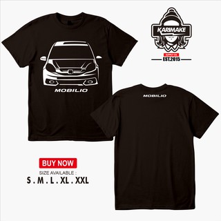 เสื้อยืดผ้าฝ้ายพิมพ์ลายแฟชั่น เสื้อยืด พิมพ์ลายรถยนต์ Honda Mobilio