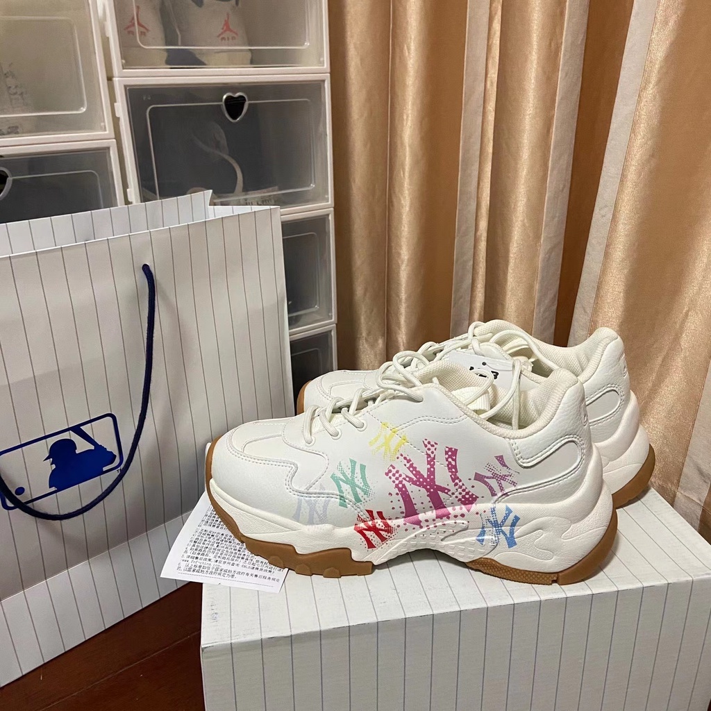 Mlb Korea Yankees NY รองเท้าผ้าใบ รองเท้าวิ่ง แฟชั่น สําหรับผู้ชาย