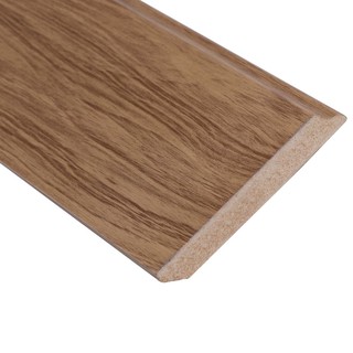 [แพ็คคู่ x2] ไม้บัว อุปกรณ์บัวพื้น MDF CROBERN 9.5x122.5x1.6 ซม. สี OAK อุปกรณ์ตกแต่งพื้นและผนัง วัสดุปูพื้นและผนัง