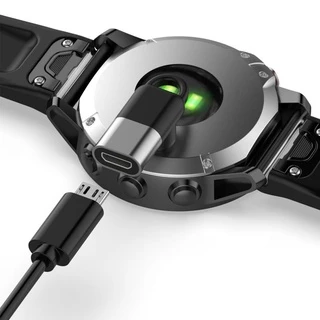 Ankndo สายชาร์จ Garmin อะแดปเตอร์ชาร์จ Type C Micro USB ตัวเมีย เป็น 4pin สําหรับนาฬิกา Garmin Fenix 7 6 5