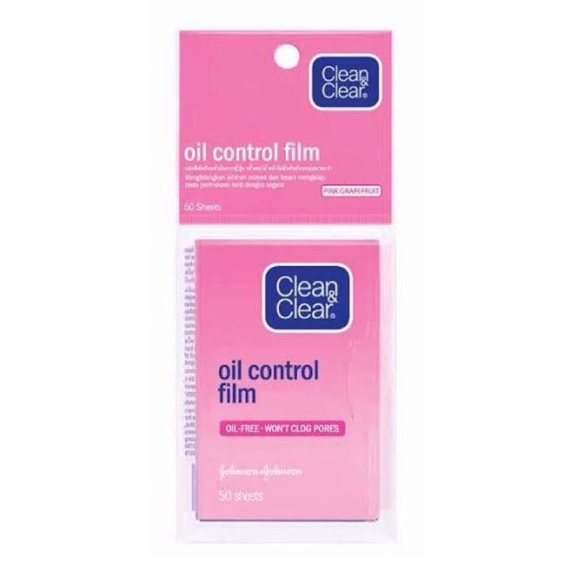 Clean&Clear ออยล์ คอนโทรน ฟิล์ม แผ่นฟิล์มซับหน้ามัน 60 sheets