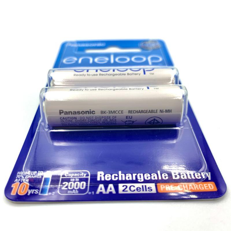 ของแท้ Orignal eneloop AA (2000mAh) 2 ก้อน ถ่านชาร์จ