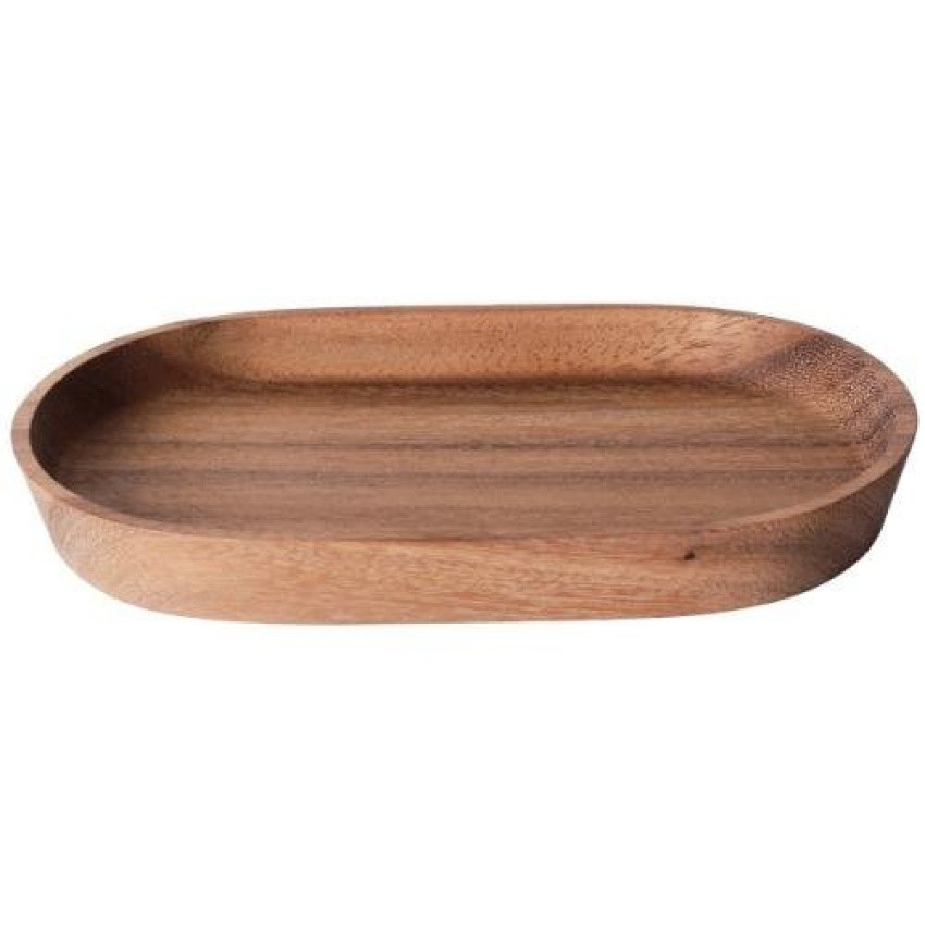 CHABATREE - LIMPID OVAL TRAY S ถาดเสริฟไม้ สำหรับ เสริฟอาหาร SIZE S (SKU:CU055)