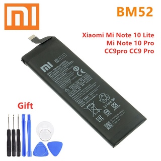 100% Xiaomi ใหม่คุณภาพสูง BM52 5260MAh แบตเตอรี่สำหรับ Xiaomi Mi หมายเหตุ10 Lite / Mi หมายเหตุ10 pro/CC9pro CC9 Pro