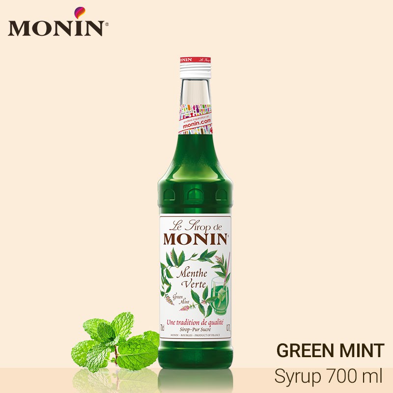 MONIN Green Mint Syrup 700ml น้ำเชื่อมกลิ่นกรีนมิ้นต์ 700 มิลลิลิตร