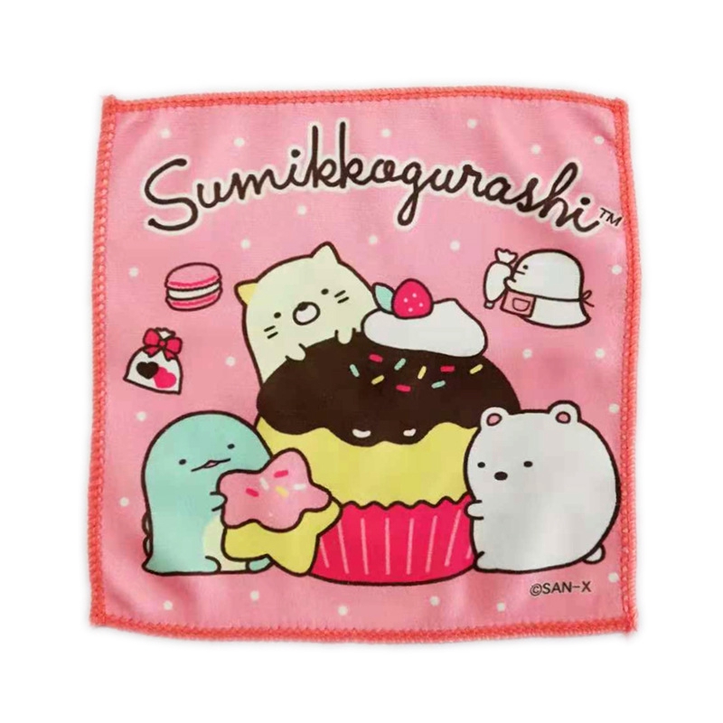 ผ้าขนหนูขนาดเล็กโพลีเอสเตอร์ Sumikko Gurashi