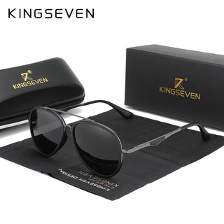 Kingseven 2022 แว่นตากันแดด เลนส์โพลาไรซ์ ป้องกันรังสียูวี สไตล์คลาสสิก สําหรับผู้ชาย N7936