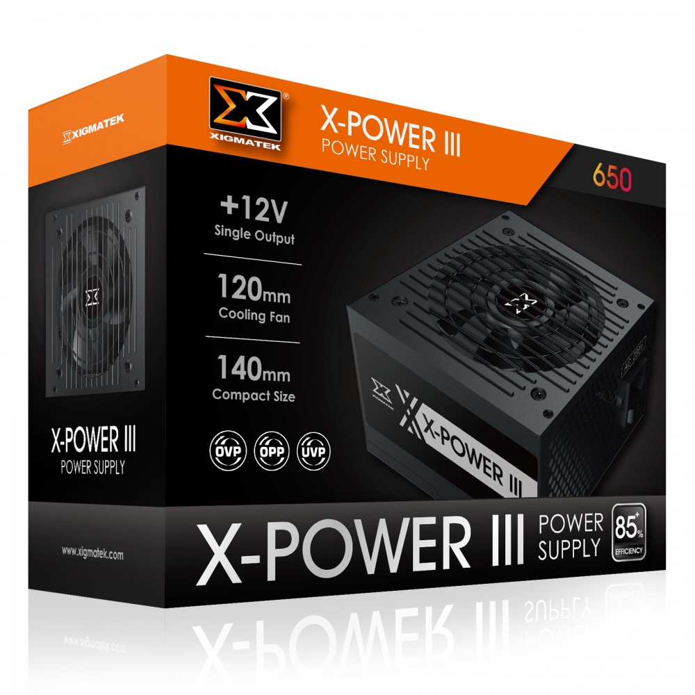 ของแท้ XIGMATEK X-POWER III X-650 - แหล่งพลังงาน 600W