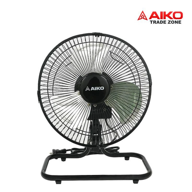 AIKO ไอโกะ พัดลม TURBO รุ่น AVS - 212 ขนาด12" ส่ายได้ สีดำ ใบพัดอลูมิเนียม *รับประกัน 2 ปี*