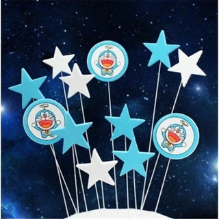 Cake Topper ป้ายปักเค้กลายการ์ตูนสุดน่ารัก (พร้อมส่ง)(ป้ายโฟมดาวหลายสี)