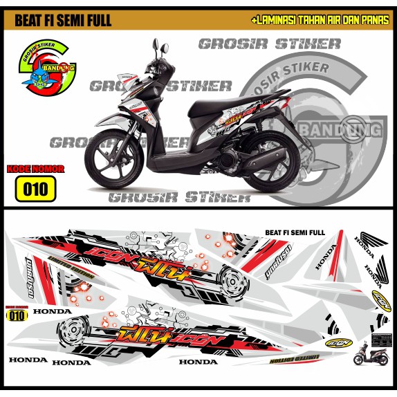 สติ๊กเกอร์ HONDA BEAT FI ICON VARIATIONS