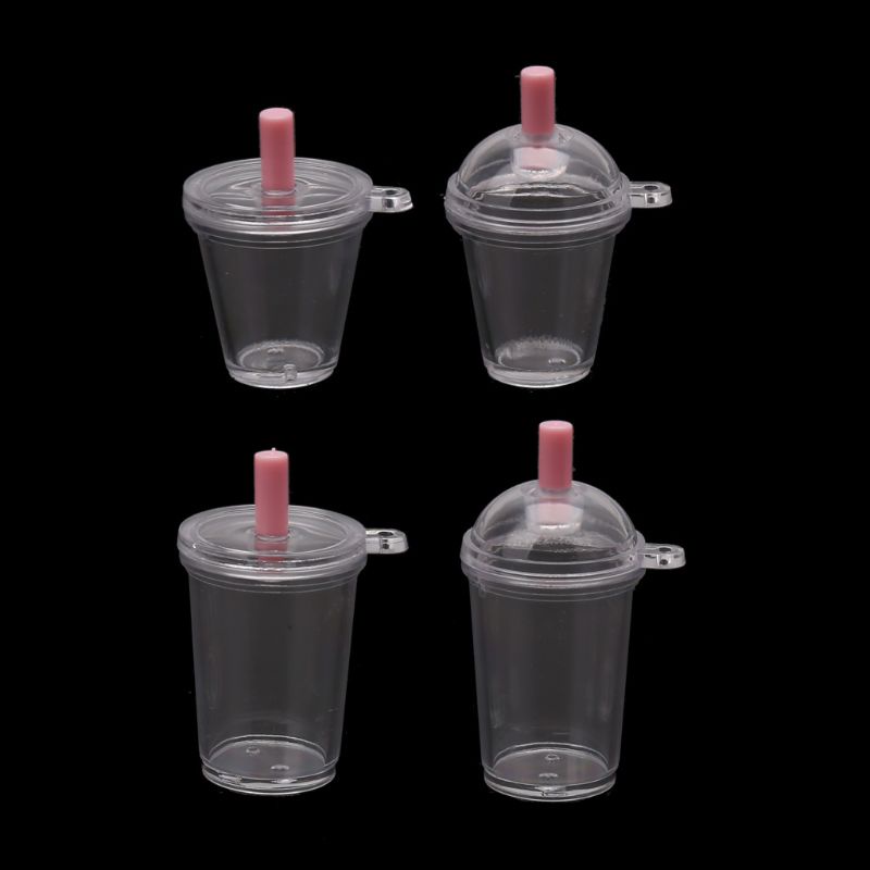 Siy 10 ชิ้น ถ้วยกาแฟ บ้านตุ๊กตา แฮนด์เมด อาหารซัพพลาย พวงกุญแจ เครื่องประดับ ทํา