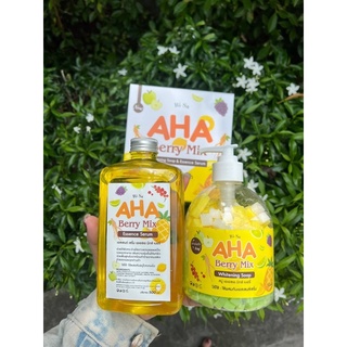 AHA Berry Mix สบู่สูตรลับพิเศษ ขาวใสออร่า 7วัน