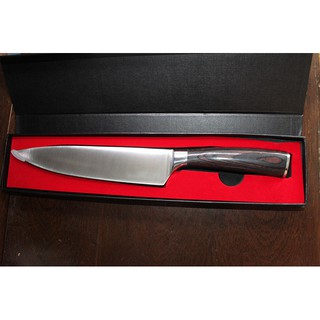 wood handle 440c chef knife