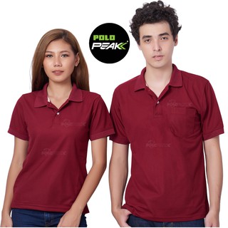 ราคาเสื้อโปโล polopeak สีแดงดงเลือดหมู สีล้วน