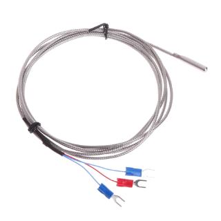 spb สแตนเลส rtd pt 100 เซนเซอร์อุณหภูมิ thermocouple พร้อมสายเคเบิลยาว 2 เมตร 3 เมตร