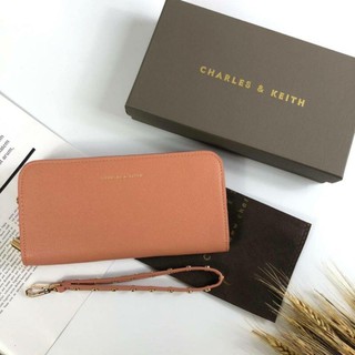 กระเป๋าสตางค์ใบยาว ของแท้ CHARLES LONG ZIP WALLET