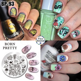 แผ่นปั๊มเล็บ Born Pretty BP-93