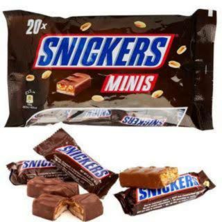 ช๊อกโกแลต Snickers minis 1 ถุง มี 17 ชิ้น BBF 18/02/24