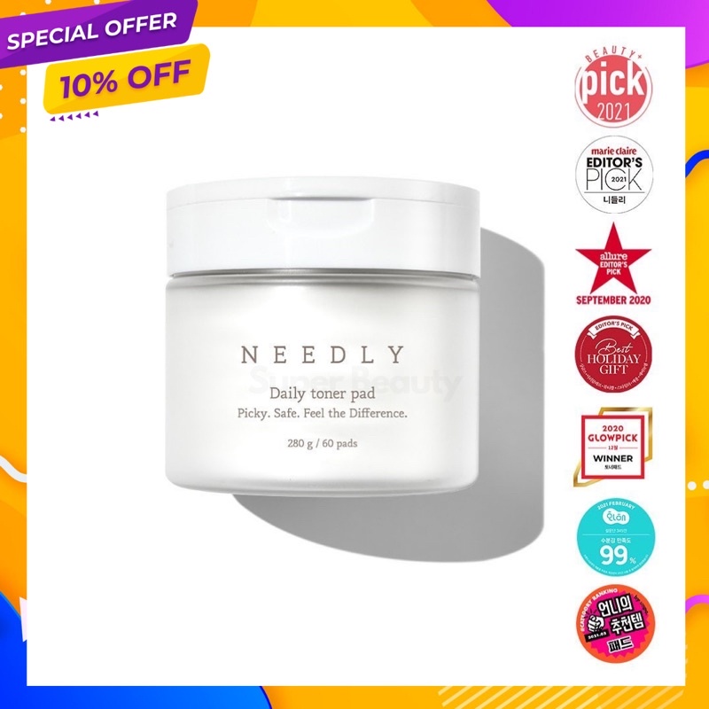 [ของแท้] โทนเนอร์ Needly Daily Toner Pad โทนเนอร์แผ่น เช็ดหน้า กระชับรูขุมขน โทนเนอร์แพด ตัวดังจากเก