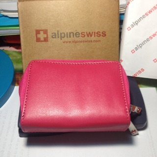 กระเป๋าเงิน Alpine Swiss แท้ของใหม่นำเข้า หนังแท้