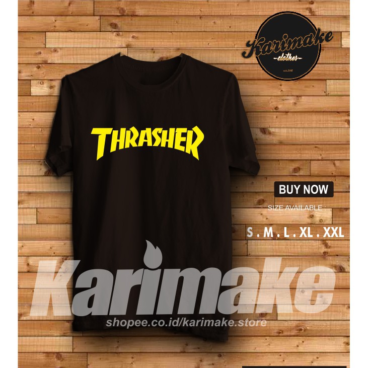เสื้อยืด Thrasher Skate Magazine เสื้อยืด Skater - - KHEY OLD SHOP