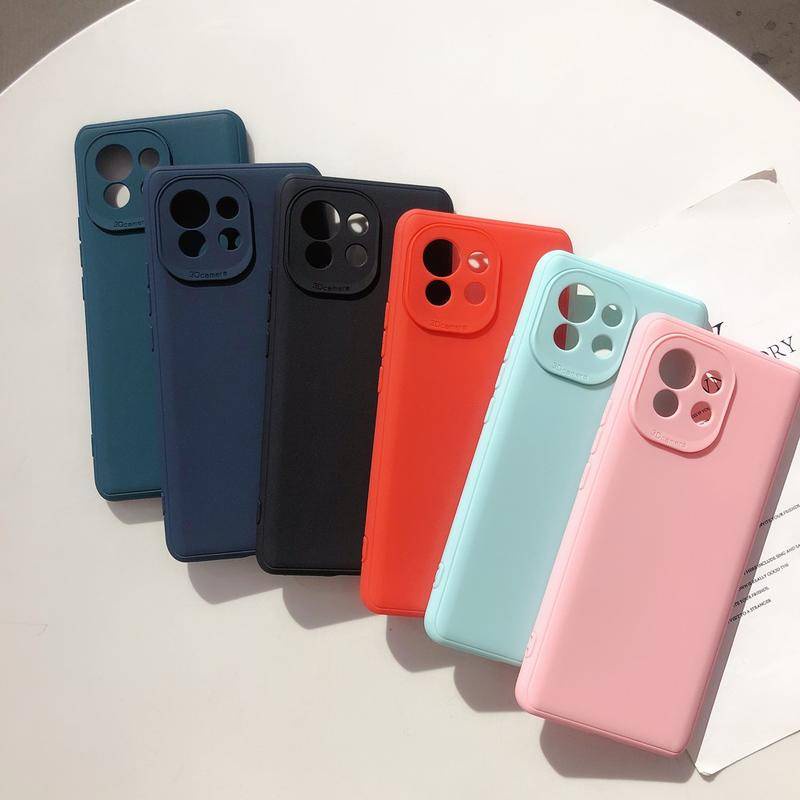 เคสซิลิโคน TPU สีพื้น สําหรับ VIVO Y33s Y33T Y11 Y12 Y15 Y17 V23 5g T1X เคสวีโว่ เคสกันกระแทก