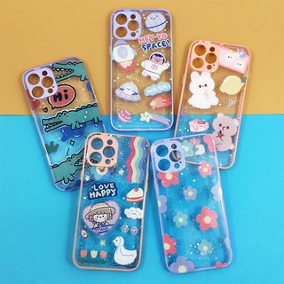 เคส i6/7/6+/7+/11/12/12promax พร้อมส่งจากไทย!!เคสใสกากเพชร เคสกริตเตอร์ เคสขอบสี เคสแฟชั่น เคสสวย เคสมือถือ