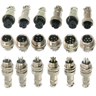 ราคาต่อชุด GX16 ผู้-เมีย plug connector คอนเน็คเตอร์ 16mmมี 2Pin 3pin 4pin 5pin 6pin 7pin 8pin พร้อมส่ง