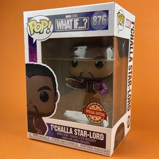 กล่องบุบ Funko POP T’Challa Star-Lord Unmasked 876 What If