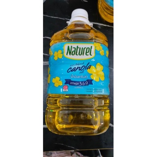 Naturel เนเชอเรล น้ำมันคาโนล่า 100% ผ่านกรรมวิธี ขนาด 5 ลิตร Refined Canola Oil เจ