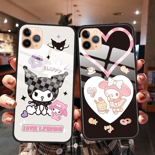 เคสโทรศัพท์กระจกนิรภัย กันกระแทก กันรอยขีดข่วน ลาย Kuromi My Melody สําหรับ Samsung Galaxy A33 A53 A73 5G A13 A23 A52 A72 A32 4G A51 A71 A50 A30S