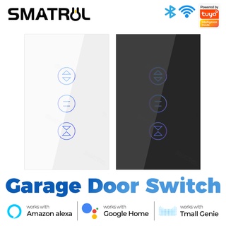 Smatrul Us Tuya แผงสวิตช์ไฟอัจฉริยะ WiFi แบบสัมผัส เปิดปิด สําหรับประตูโรงรถ Alexa Google Home Smart Life