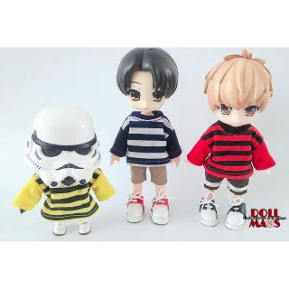 V.54 Oversize strip tee for Obitsu11/Nendoroid Doll