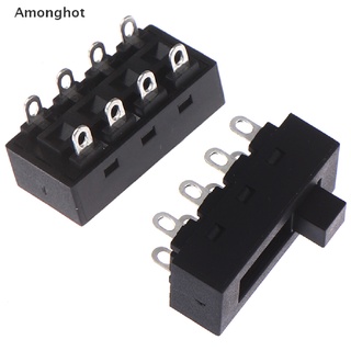 ((Amonghot)) ขายดี สวิตช์สไลด์ 12A 250V 3 ตําแหน่ง 8 Pin Lq-103H