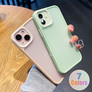 Macaron Candy Colors Case เคส for iPhone 13 Pro Max 13Mini 12ProMax Anti-fingerprint Strong Protection Stain Resistant Hard Cover